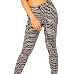 Garage hi-rise plaid jeggings